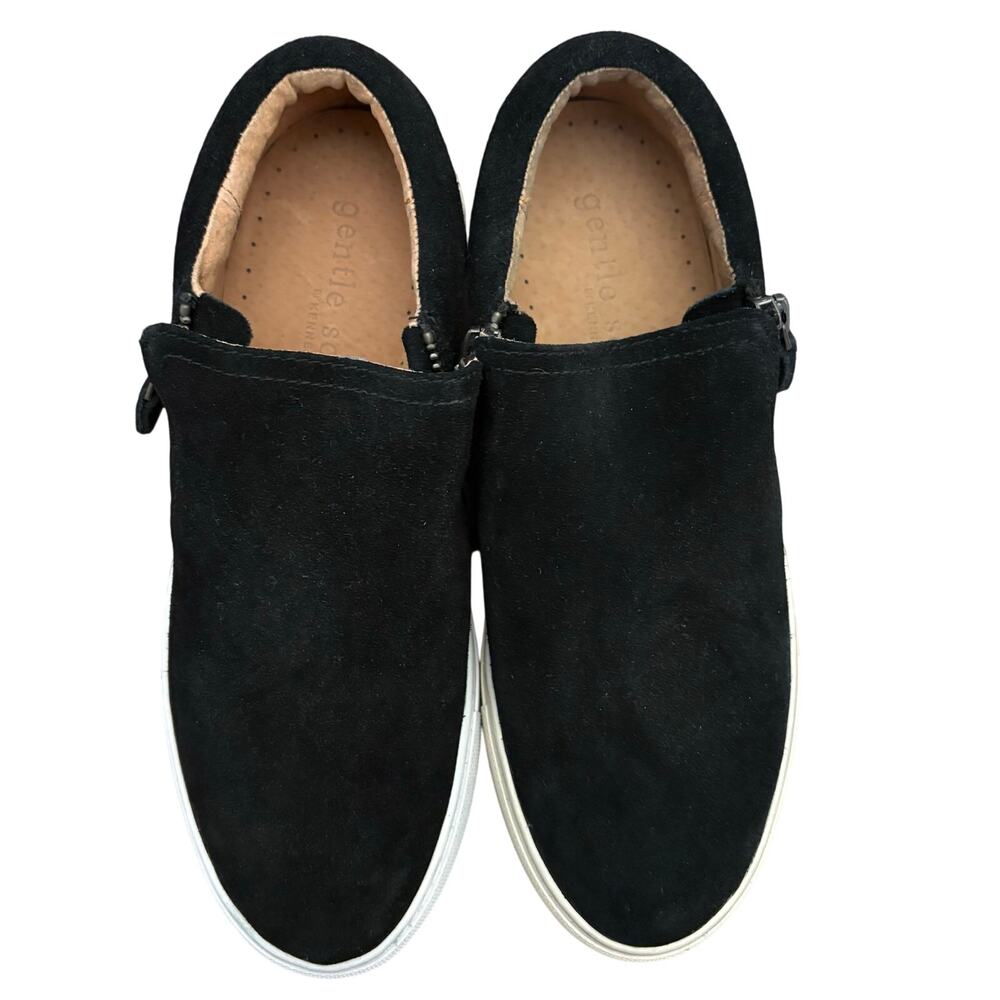 Gentle Souls by Kenneth Cole Black Suede Lowe Slip On Sneakers 7 - Picture 7 of 7